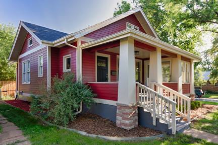 Red home exterior