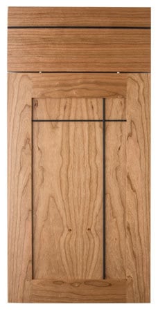 Black line natural cabinet