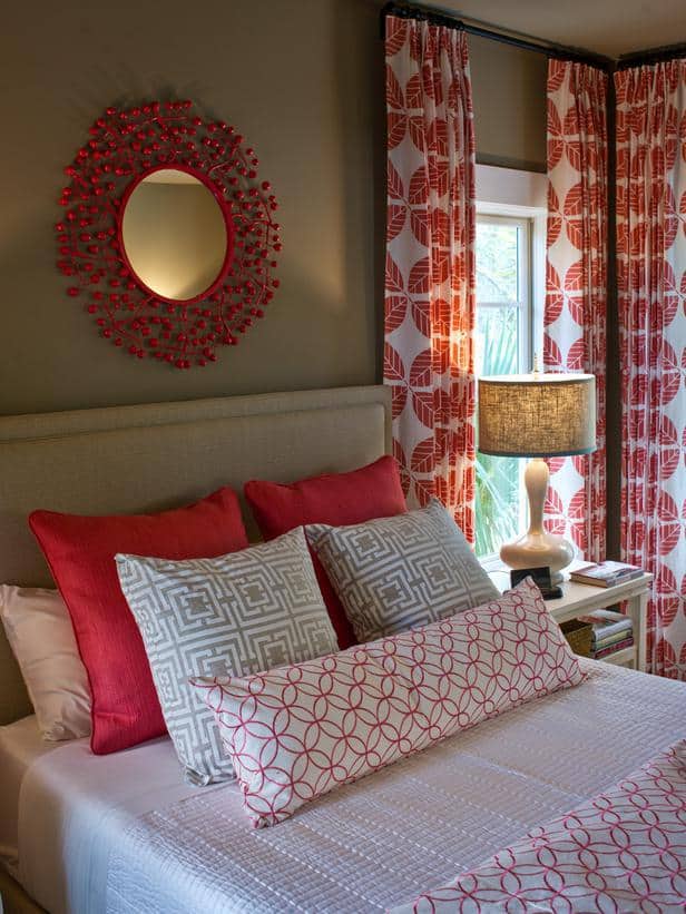 Red Drama And Vitality For Every Room Melton Design Build Bedroom With Red Accents
