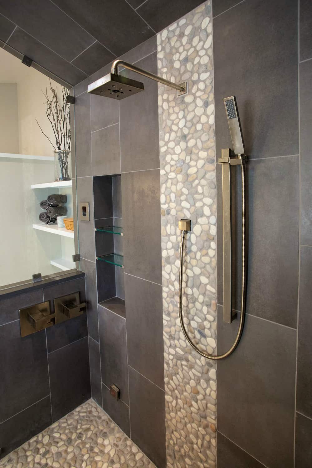 Niwot Master Bathroom Remodel - Melton Design Build - Shower Detail